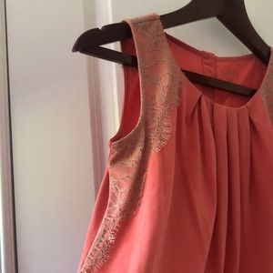 Loft Petite top super soft lace detail